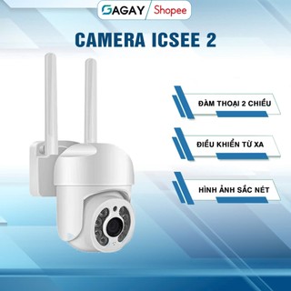  Camera ICSEE 2 xoay 4 chiều,tầm nhìn ban đêm Camera wifi giám sát báo động phát hiện chuyển động 