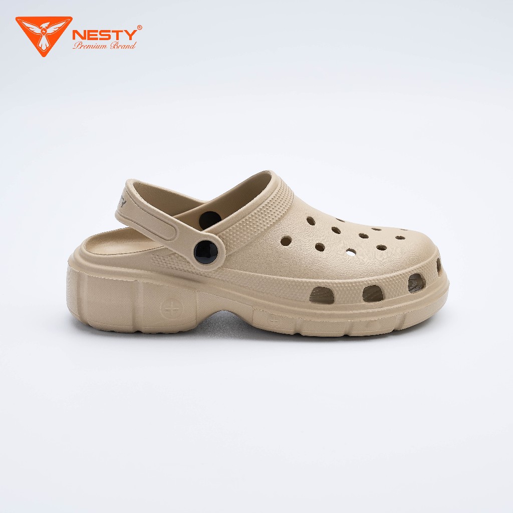 [NE01] [Tặng Charm] Dép Sục Nam Nữ NESTY Kiểu Dáng Basic Đế Mềm Cao 4cm | BigBuy360 - bigbuy360.vn