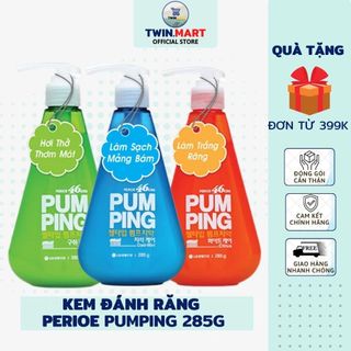  Chai Kem Đánh Răng Perioe Pumping Hàn Quốc Cool Mint bạc hà - Herb thảo dược - Citrus Cam 
