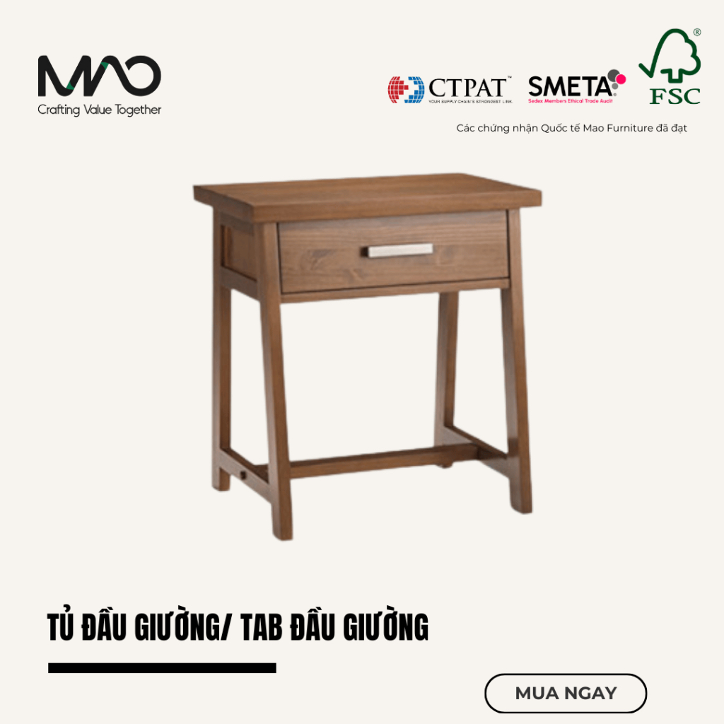 Tủ Đầu Giường - Tab Đầu Giường Xuất Khẩu MAO Home