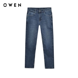 OWEN - Quần jean Slim Fit QJS251244 màu Xanh chất liệu cotton-spandex