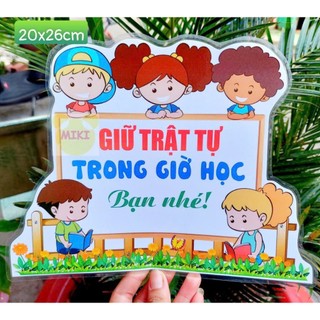 KHẨU HIỆU TRANG TRÍ LỚP (Đồ dùng dạy học Miki)