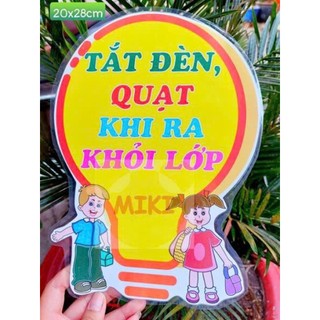 KHẨU HIỆU TRANG TRÍ LỚP (Đồ dùng dạy học Miki)