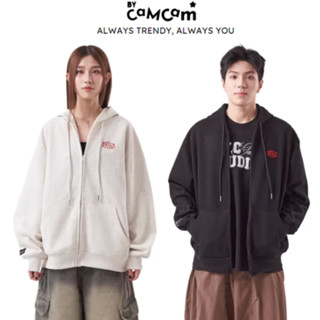 Áo Hoodie Zip Basic Bycamcam - Áo Khoác Nỉ Vải 2 Da Form Rộng Nam Nữ