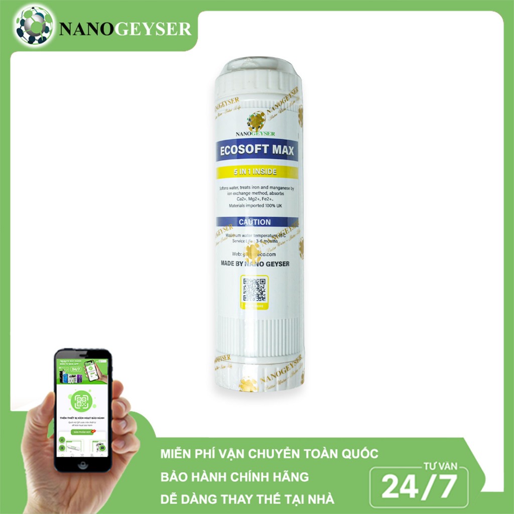 Lõi Ecosoft Max, Lõi lọc nước số 1 máy Geyser Nga, Lõi Ecotar dùng cho máy Geyser Ecotar