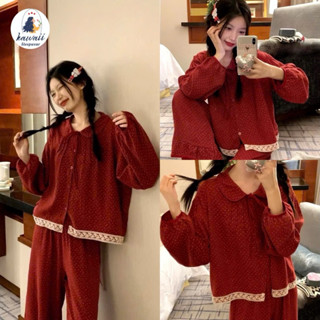  PIJAMA NỮ CHẤT XỐP CỔ SEN SIZE 45-58KG ĐỒ BỘ NỮ TÍNH DỄ THƯƠNG ĐỒ NGỦ VẢI MỀM MÁT 
