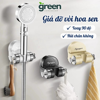  Giá Đỡ Vòi Sen Di Động Greenhome Xoay 90 Độ Giá Treo Vòi Sen Hút Tường Không Cần Khoan Đục 