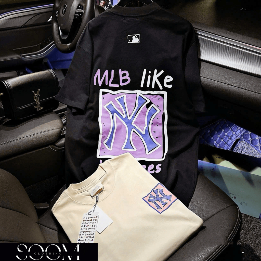 Áo thun MLB Like unisex SOOM CLOTHING mlb like form nam nữ 2 màu coton