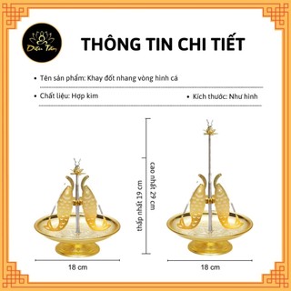 Đĩa đốt nhang trầm vòng khay