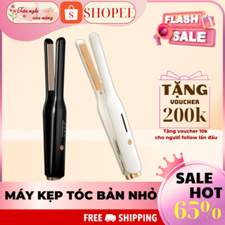 Máy Uốn Tóc Bản Nhỏ, Máy Tạo Kiểu Tóc Cho Nam/Nữ 2 in 1, Ép Side Tóc Đa Năng, Máy Duỗi Tóc Mini