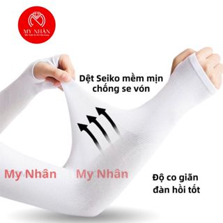 Găng Tay Chống Nắng Tia uv Bằng nylon Dùng Chạy Xe Đạp xe máy Chạy Bộ Ngoài Trời