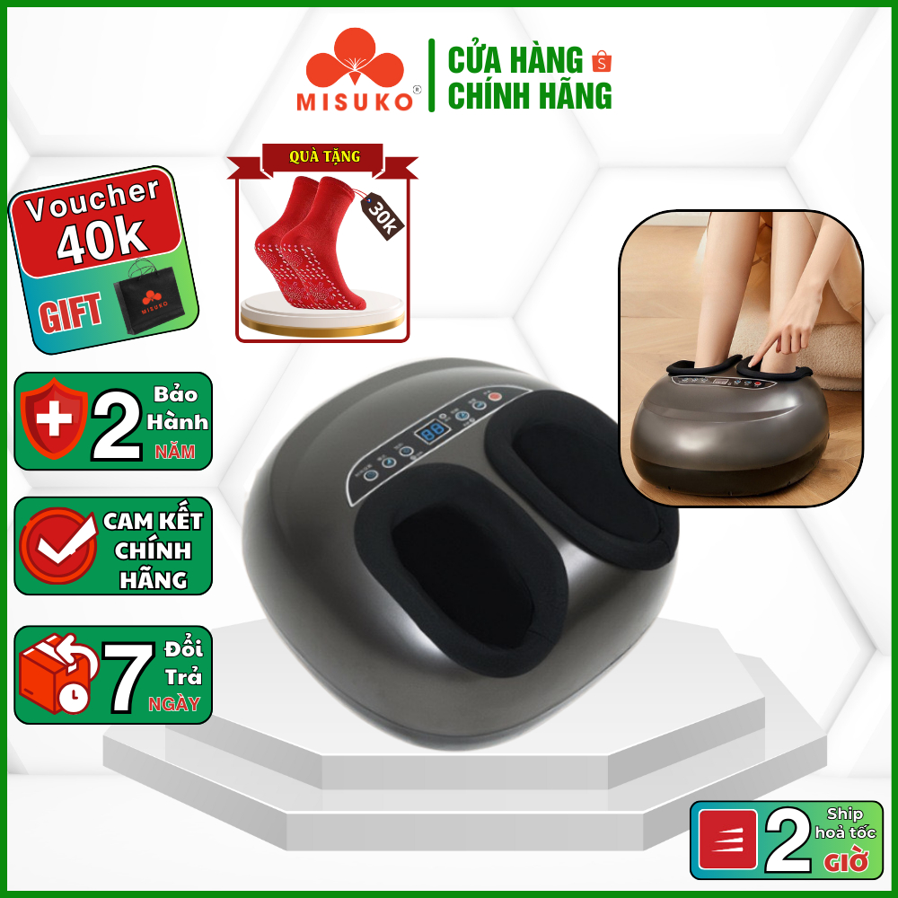 Máy Massage Chân MISUKO 9D FMS-304 Cao Cấp - Thư Giãn Bấm Huyệt, Lưu Thông Khí Huyết