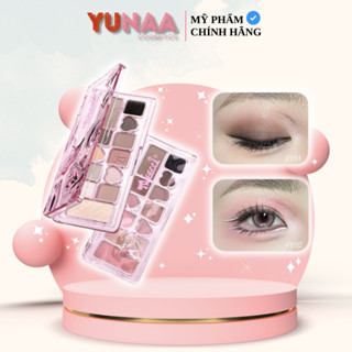 [Y299] Bảng Phấn Mắt VEECCI - 11 Ô - Ánh Ngọc Trai - Lì, Đa Chức Năng