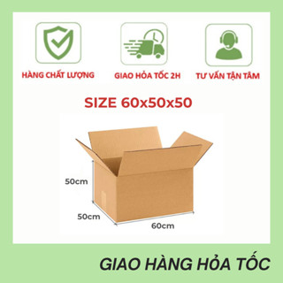[GIÁ XƯỞNG] Thùng Carton 60x50x50 (3 lớp) Size Lớn Đóng Hàng - Chuyển Nhà, Hộp Carton Giá Rẻ
