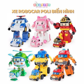 Đồ chơi biến hình biệt đội xe robocar Poli 2 trong 1 giúp cho bé phát triển trí tuệ B13