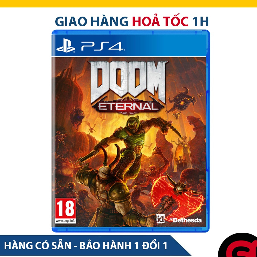 Đĩa Game PS4: DOOM Eternal - hệ EU