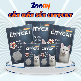 ( TẢI 7 TÚI ) Cát đất sét vệ sinh cho mèo Citycat khử mùi đỉnh, thấm hút cao