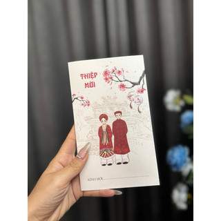 Thiệp Cưới Cô Dâu Chú Rể Đỏ