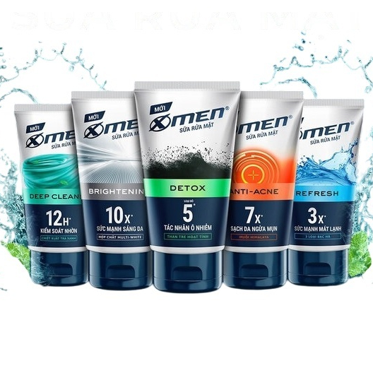 Sữa Rửa Mặt X-Men 100g - Giảm Mụn, Giảm Dầu Nhờn, Sạch Da
