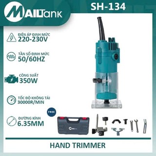  Máy phay gỗ cầm tay MAILTank SH134 cốt 6.35mm 350W máy soi gỗ máy phay alu tạo rãnh máy soi gỗ cầm tay máy phay mini 