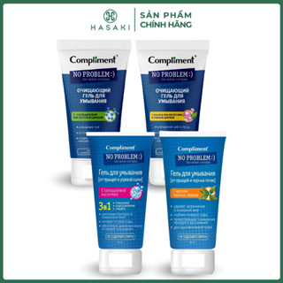   DAILY  Gel Rửa Mặt Compliment No Problem Cleansing Gel Giúp Làm Sạch Sâu Hỗ Trợ Giảm Mụn 200ml Hasaki 