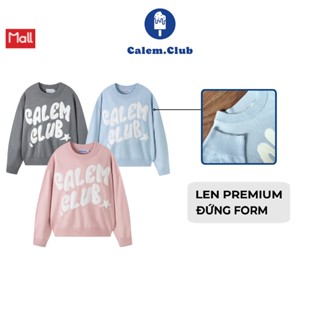 Áo len tay dài CALEM CLUB JUMPER chất len dệt kim Premium cổ tròn form rộng unisex nam nữ thu đông