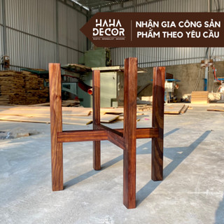 Kệ 1 tầng để bình nước 20L chân gỗ để cây cảnh sơn phủ chống ẩm mốc CCG01-XL