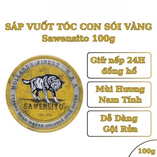 Sáp vuốt tóc Nam SAWENSITO Sói 100g,Wax Vuốt Tóc Nam thơm tạo Kiểu Và Giữ nếp,Chất Sáp tóc khô Clay