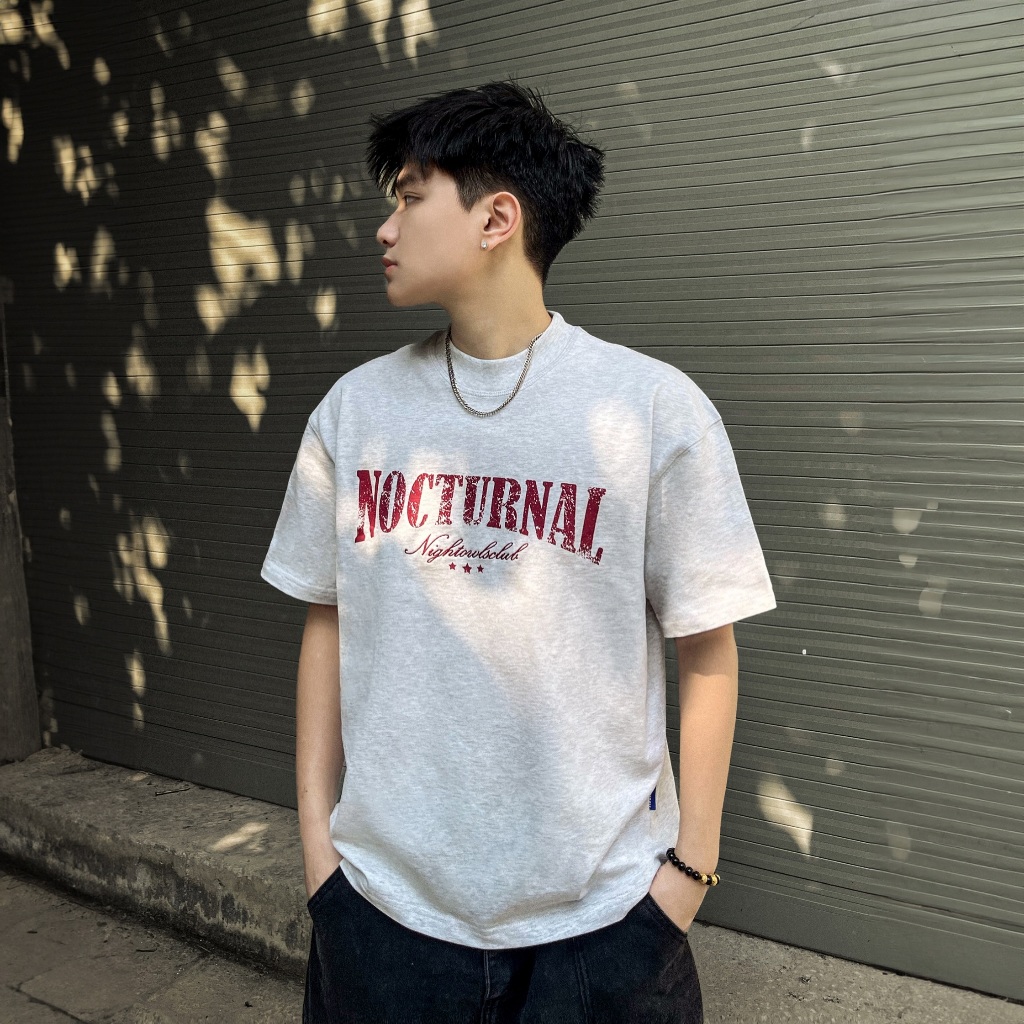 Áo Thun In Form Boxy NOCTURNAL Retro Boxy Tee Cotton 100% Nam Nữ Unisex Localbrand | BigBuy360 - bigbuy360.vn