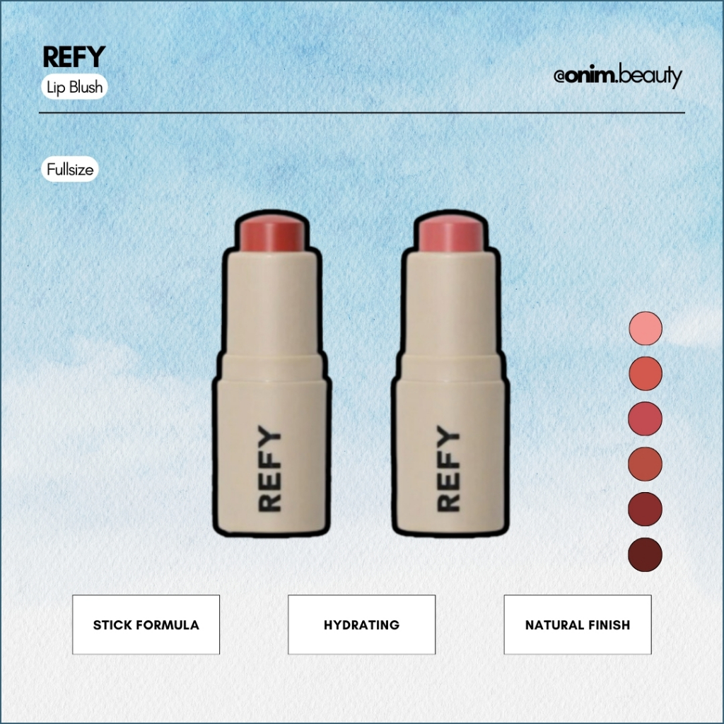 [𝐀𝐮𝐭𝐡-𝐁𝐢𝐥𝐥 𝐔𝐒] Má hồng dạng thỏi REFY Lip Blush - ᴏᴍɪᴍ ʙᴇᴀᴜᴛʏ