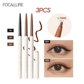 Combo 3 Bút Chì Kẻ Mắt Focallure Dạng Gel 1.7mm Đầu Mảnh Chống Thấm Nước 0,1gx3
