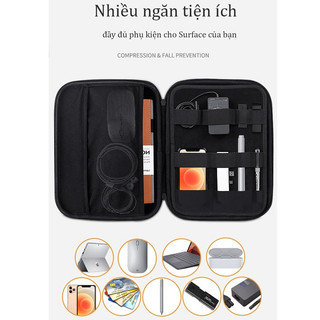 Túi chống sốc Microsoft Surface Pro 7/Pro 8/Pro 9/Microsoft Surface Go 1/2/3 Parallel Hardshell