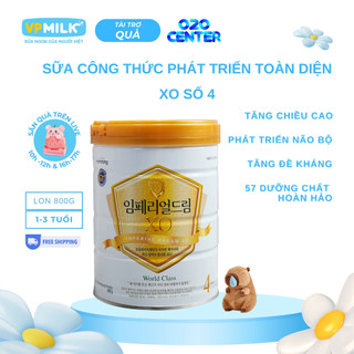   LON 800g  Sữa bột XO số 4 giúp bé phát triển toàn diện sữa mát dễ hấp thu. 
