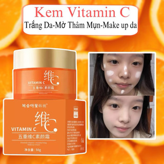 Kem Dưỡng Da Vitamin C - Kem Lười Vitamin C Dưỡng Trắng Da, Nâng Tông, Đều Màu, Trẻ Hóa Da, Chống Nắng SPF 30 PA+++