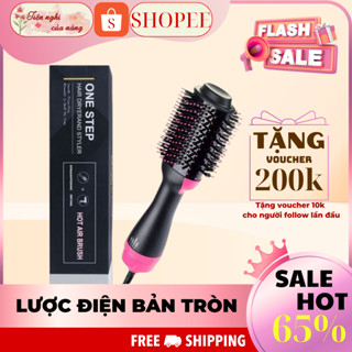 Lược Điện Kiêm Máy Sấy 3in1, Tạo Phồng, Uốn Cụp, Chải Thẳng Tóc, Máy Tạo Kiểu Tóc, Sấy Tóc Đa Năng