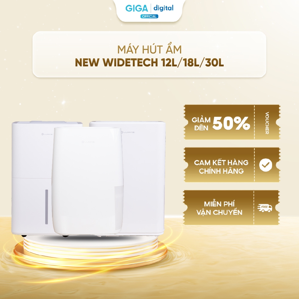 Máy hút ẩm thông minh Lumias New Widetech - NWT 12L /18L /30L /60L