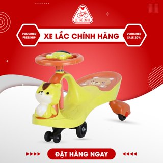Xe lắc chòi chân hình CON KHỦNG LONG - CON MÈO đủ màu cho bé yêu
