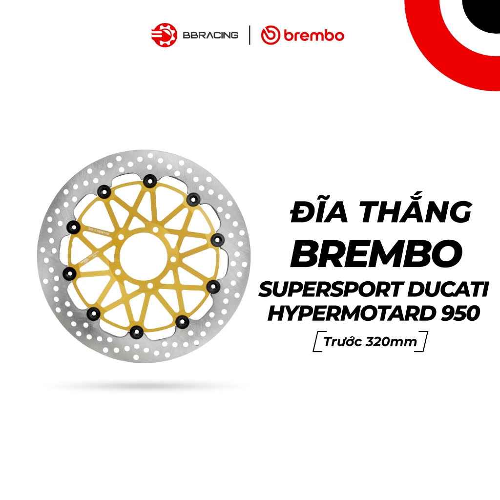 Đĩa thắng Brembo Super Sport 320mm Ducati Hypermotard 950