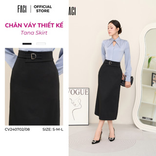 Chân Váy Dáng Dài Công Sở FACI Tana Skirt, Thiết Kế Cạp Cao Cách Điệu Sang Trọng CV240702/CV240708