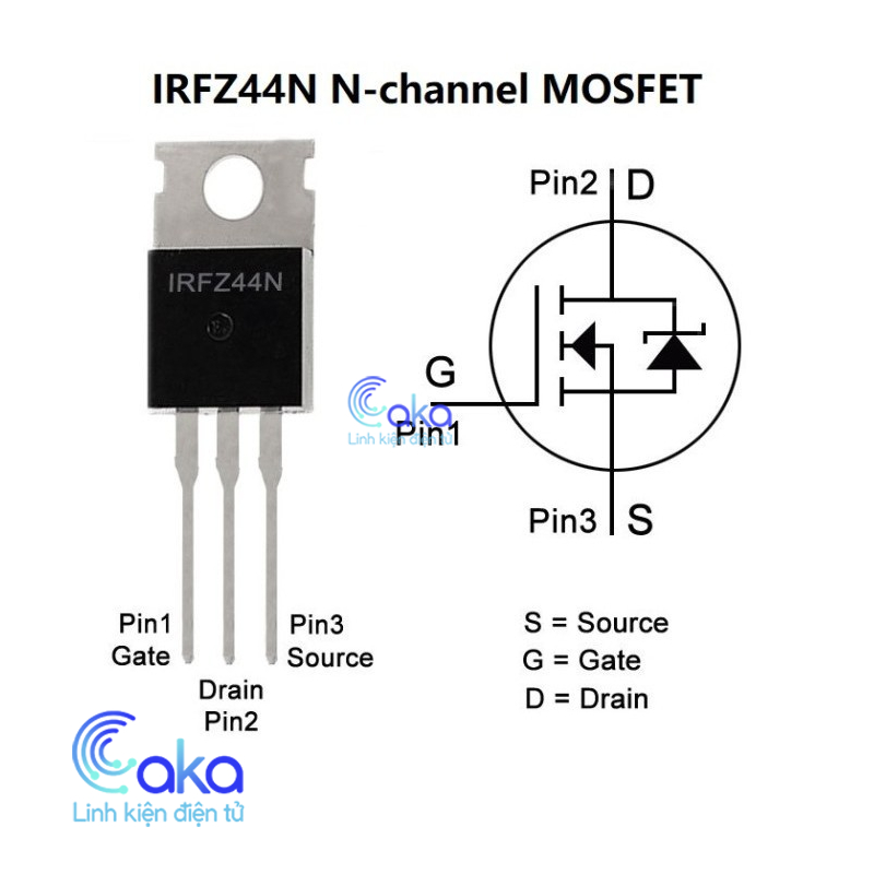 IRFZ44 N-MOSFET 49A 55V Z44 IRFZ44N