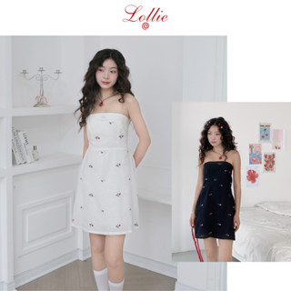  LOLLIE STUDIO - Váy quây thêu hoa tulip Tulip Tube Dress TKV174 thiết kế cao cấp dáng ngắn trẻ trung năng động 