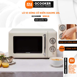 Lò nướng lò vi sóng cổ điển Xiaomi Qcooker CR-WB01B phong cách vintage hàng chính hãng dung tích 20L