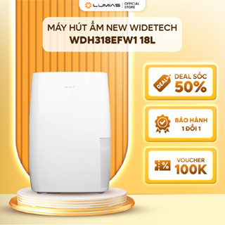 Máy hút ẩm thông minh New Widetech 18L - Màng lọc kháng khuẩn ion bạc - Tiết kiệm năng lượng