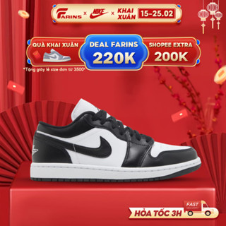 Giày Air Jordan 1 Low Panda Chính Hãng Đen Trắng, Giày Jordan Cổ Thấp Cho Nam Nữ FullBox