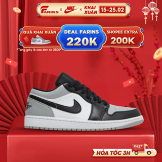 Giày Air Jordan 1 Low Shadow Toe Chính Hãng Full Box Cho Nam Nữ, Jordan Real Cổ Thấp