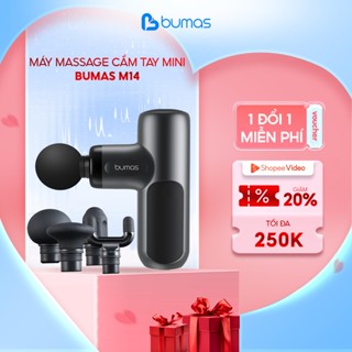 Máy Massage Cầm Tay BUMAS M14, Đầu Massage Bằng Silicon Lực Massage Mạnh Mẽ Sử Dụng Liên Tục 2-4H