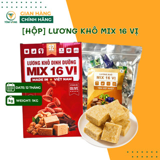 [Rẻ Nhất Shopee] Lương Khô Mix 16 Vị Thơm Ngon, Dinh Dưỡng, Tiện Lợi, Giảm Đường, Ít Ngọt - Túi 1kg