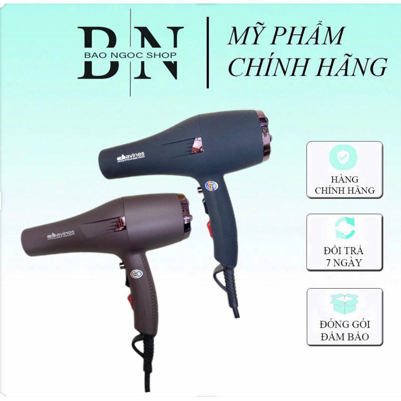 Máy sấy tóc cao cấp 2 chiều nóng lạnh ,siêu khỏe Davines 6690 ,6660  2500W chuyên dụng salon 2 (Zắc)
