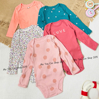 [12-24m] Body Chip TAY DÀI Cotton Mềm Mịn, Co Giãn, Thấm Hút Tốt Cho Bé 10-13kg - Hàng Xuất Dư