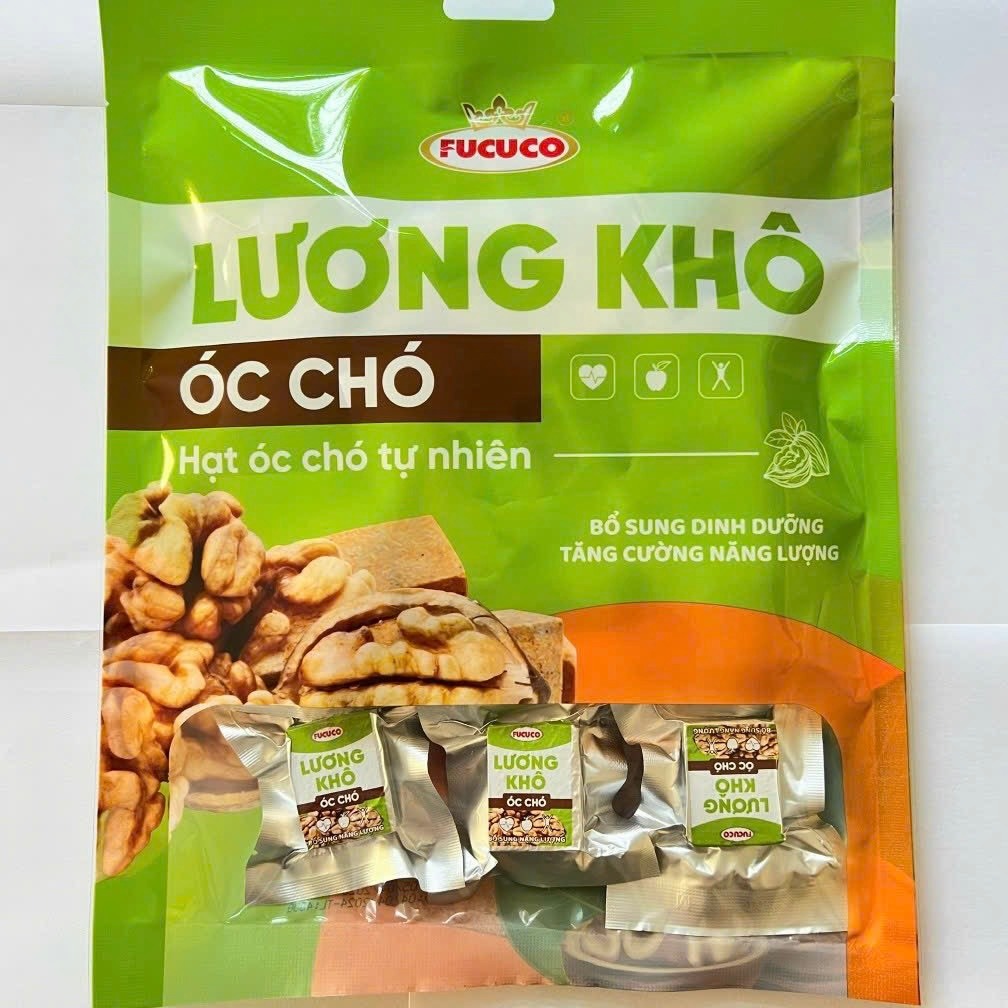740gram Thực phẩm dinh dưỡng  Lương khô mini FUFUCO vị ÓC CHÓ (2 gói 370gr) SEE FOOD OC2